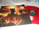 DEICIDE - TO HELL WITH GOD- AWESOME RARE LIMITED EDITION RED VINYL LP WITH PATCH