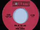 Rockabilly 45 RONNIE HAWKINS Who Do You Love ROULETTE HEAR
