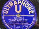 Ultraphone 1484 Django Reinhardt HOT CLUB  Jazz 78 rpm 1935 1st Issue
