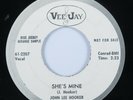 R&B Mod Blues 45 JOHN LEE HOOKER She's Mine VEE JAY promo HEAR