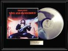 THIN LIZZY LIVE &  DANGEROUS FRAMED LP  WHITE GOLD SILVER METALIZED RECORD RARE