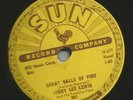ROCKABILLY 78 - JERRY LEE LEWIS - GREAT BALLS OF FIRE -  HEAR -1957 SUN 281