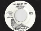 ?JIMMY DAVIS Take Back My Ring/Mister Wind Cleopatra 101 WLP ROCK TEEN 45RPM?