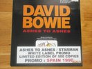 David Bowe Ashes to Ashes 7 Single Promo. 500 copies