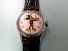NAPIER Mickey Mouse Disney Working Wind Up Watch ca1960 With Box