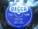 BILLY FURY..ANGEL FACE..SUPERB 78 R.P.M. UK IST ISSUE DECCA  LABEL No F11158