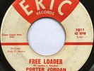 PORTER JORDAN Free Loader/Hanging Around the Corner R&B POPCORN 45 *hear*
