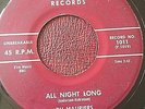 DOO WOP 45 DU MAURIERS Fury 1011 (Marroon) ALL NIGHT LONG / BABY I LOVE YOU