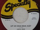 SPECIALTY 483 Lloyd Price Orig RARE RED WAX Blues 45 Mint Minus Let Me Come Home