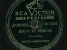 ARTIE SHAW. BEGIN THE BEGUINE / BEGIN THE BEGUINE. RARE COIN-OPERATORS 78.