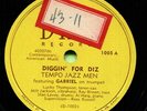 TEMPO JAZZ MEN (Diggin' For Diz / Trumpet At Tempo) JAZZ 78 RPM  RECORD