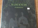 Metallica To Live Is To Die Live 1988 FM Stadium Broadcast 2xLP Vinyl Near Mint