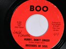 Brothers of Soul BOO 1001 VG SOUL NORTHERN SOUL 45