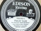 1928 electric Edison Diamond Disc 52232 Jazzy fox trots   Rain or Shine Loud  E