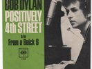 BOB DYLAN – POSITIVELY 4TH STREET COLUMBIA 4-43389 STYRENE 7” PIC SLEEVE VG+