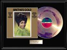 ARETHA FRANKLIN GREATEST HITS ALBUM RARE GOLD METALIZED  RECORD LP NON RIAA