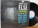 Cannonball Adderley LP “Somethin Else”  Blue Note 1595, Liberty RVG   VG+ Shrink