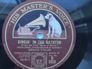 Gracie Fields 78rpm Single 10-inch His Masters Voice #B3326 Singin' In The Bath