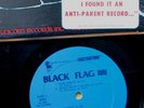 BLACK FLAG first LP 'Damaged' FIRST PRESS with ANTI-PARENT sticker 1981 HARDCORE