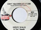 HARVEY SCALES-DON'T YOU EVER LET IT END ON MAGIC TOUCH DEEP SOUL 45-NM HEAR