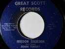 JOHN TINSEY-FREEDOM EXCELSIOR ON GREAT SCOTT VOCAL JAZZ MOD 45-VG+ HEAR