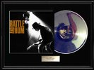 U2 RATTLE AND HUM RARE FRAMED ALBUM WHITE GOLD SILVER PLATINUM TONE RECORD LP