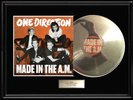 ONE DIRECTION HARRY STYLES  LP WHITE GOLD SILVER PLATINUM TONE RECORD MADE IN AM