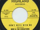 HEAR - Rare Northern Soul 45 - Mike & The Censations - Don't Mess With Me