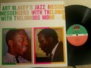 ATLANTIC 1278 ART BLAKEY JAZZ MESSENGERS THELONIOUS MONK VG++