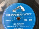 ELVIS PRESLEY 78 RPM HMV 1956 - Love Me Tender / Any Way You Want Me GC