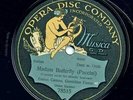Madam Butterfly  Enrico Caruso & Geraldine Farrar 78 RPM Opera Disc Company Rare