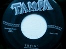 SAXONS .... Tryin' / My Love Is True .... 1st Press 45 on TAMPA ... Plays to NM