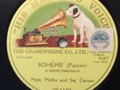 Nellie Melba, Enrico Caruso – 78 rpm HMV 054129: Boheme-O soave fanciulla; E con