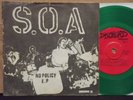 S.O.A.- NO POLICY EP RARE 1ST PRESS GREEN WAX W/ INSERT WASH D.C.HC PUNK , KBD