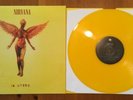 NIRVANA - IN UTERO LP   YELLOW COLORED 12” VINYL (kurt cobain nevermind bleach)