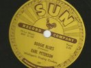 ROCKABILLY 78 - EARL PETERSON - BOOGIE BLUES  /  IN THE DARK -HEAR -1954 SUN 197