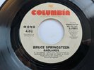 45 rpm Promo Bruce Springsteen Badlands Mono Stereo Columbia 10801