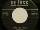 BLUE DOTS Let Me Know Tonight / Hold Me Tight DELUXE 45 doo wop R&B 1954 HEAR
