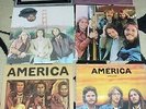 4 LP Lot: AMERICA: Self-titled; Homecoming; Hearts; Holiday pop rock vinyl