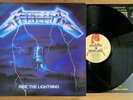 Metallica Ride The Lightning MUSIC FOR NATIONS 1984 1ST PRESSING VINYL LP MFN27