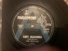 The Beatles A Label Promo Single Lady Madonna OZ 1st Pressing EX
