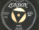 LINK WRAY - 1958 SINGLE - RUMBLE / THE SWAG - TRI LONDON - 45-HLA 8623
