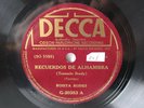 78rpm ROSITA RODES & J. LOPEZ ARENCIBIA Guitar Solo - RARE DECCA