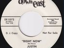 JUSTIN Right Now STUNNING COND rare northern soul 45 funk VINYL not styrene HEAR