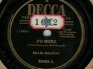 78 rpm Billie Holiday Decca 23483 No More in V+E-