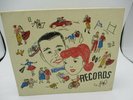 Vintage 50s ROCKABILLY 45 Record Book Storage Case Album with Records