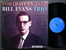 BILL EVANS TRIO Portrait In Jazz LP RIVERSIDE RM 12-315 US '60 MONO Scott LaFaro