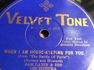 78 Rpm; Sam Lanin; Annette Hanshaw; When I Am House-Keeping For You & Perley S.
