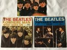 BEATLES 45 Set of 3 Records Day Tripper Paperback Writer Nowhere Man Sleeves