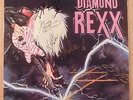 DIAMOND REXX LAND OF THE DAMNED SIGNED 1986 UNPLAYED DEBUT LP GOLD PROMO STAMP